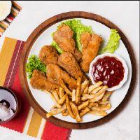 imagem Frango à Passarinho com Fritas